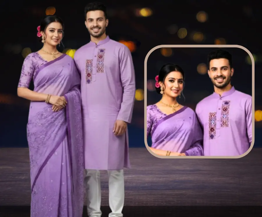 প্রিমিয়াম কাপল শাড়ি পাঞ্জাবি